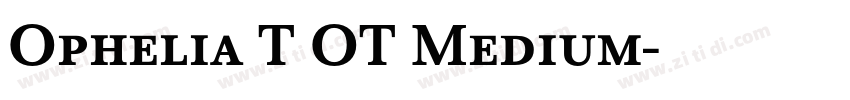 Ophelia T OT Medium字体转换